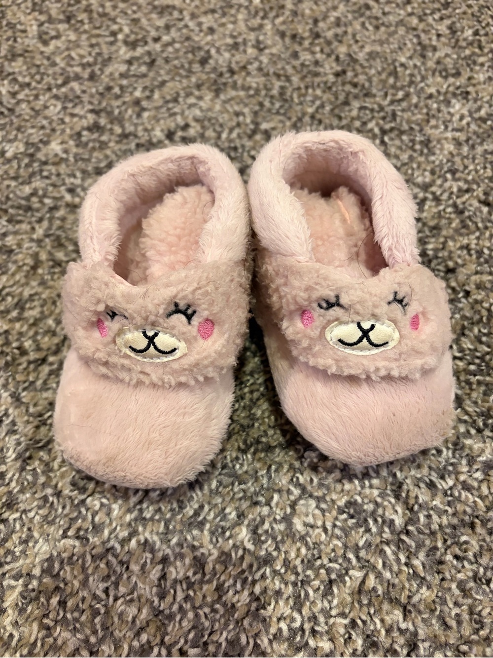 UGG Pink Bixbee Llama Stuffie Baby Slippers